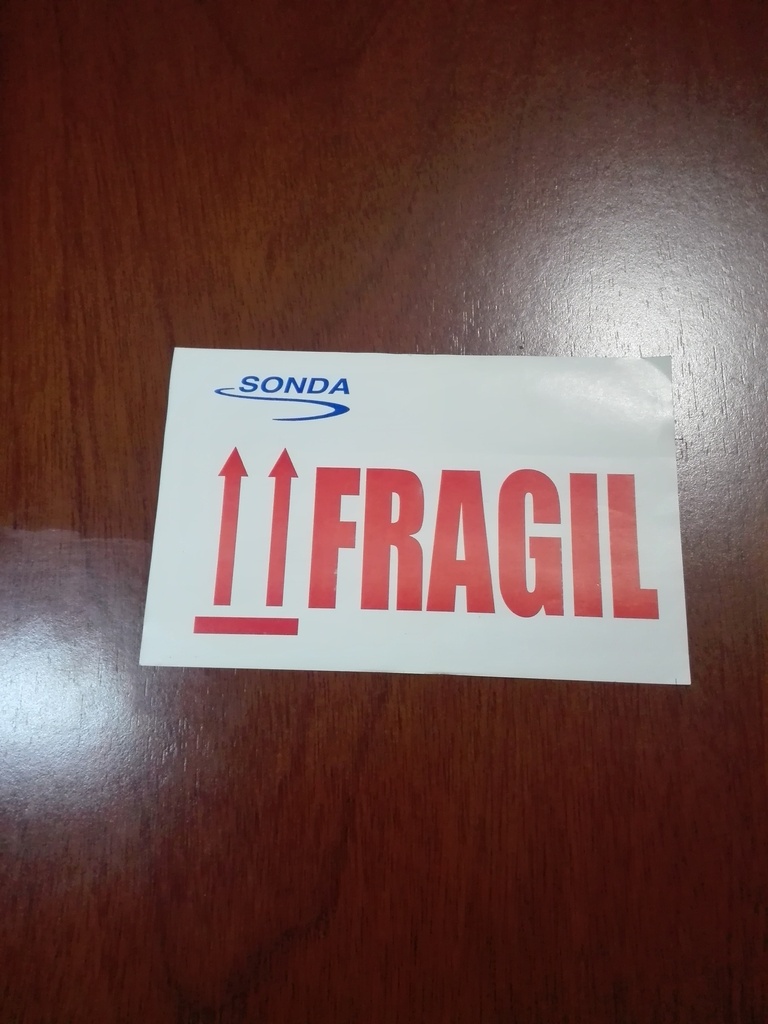 ETIQUETA FRAGIL AUTOADHESIVA