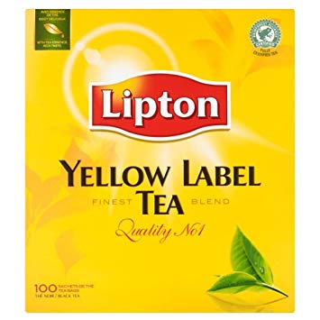 TE LIPTON 100 BOLSAS AMARIILLO