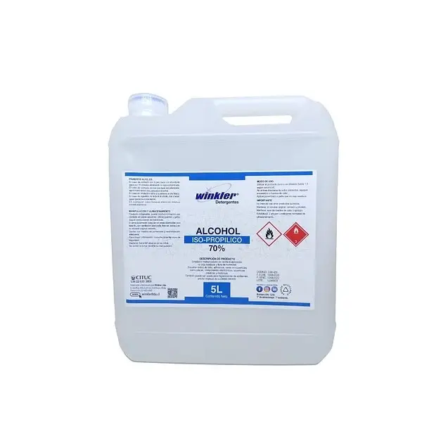 Alcohol Isopropilico 70%  5 lt WK