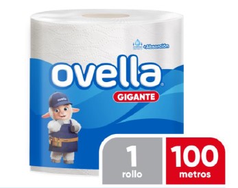 Toalla papel Ovella gigante 6 rollos x 100 mt  HS