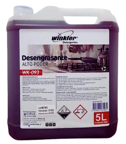 Desengrasante Alto Poder WK-093 , 5 lt