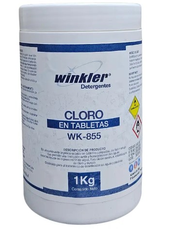 Cloro 5 tabletas 200 gr  triple acción WK 855TA, 1 Kg