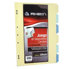 [100705600] SEPARADOR OFICIO 6 POSICIONES COLORES